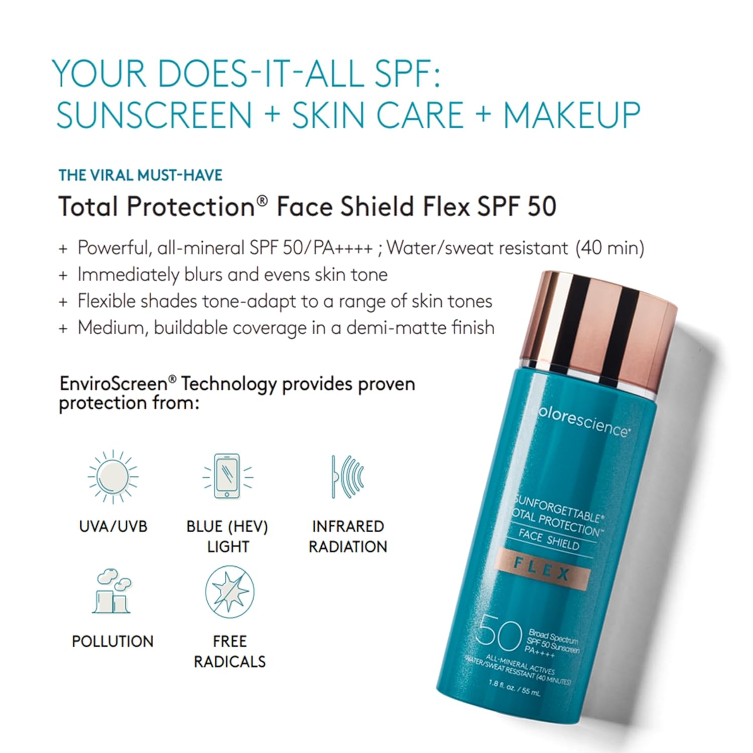 Colorescience Total Protection Face Shield Flex SPF 50 LIGHT